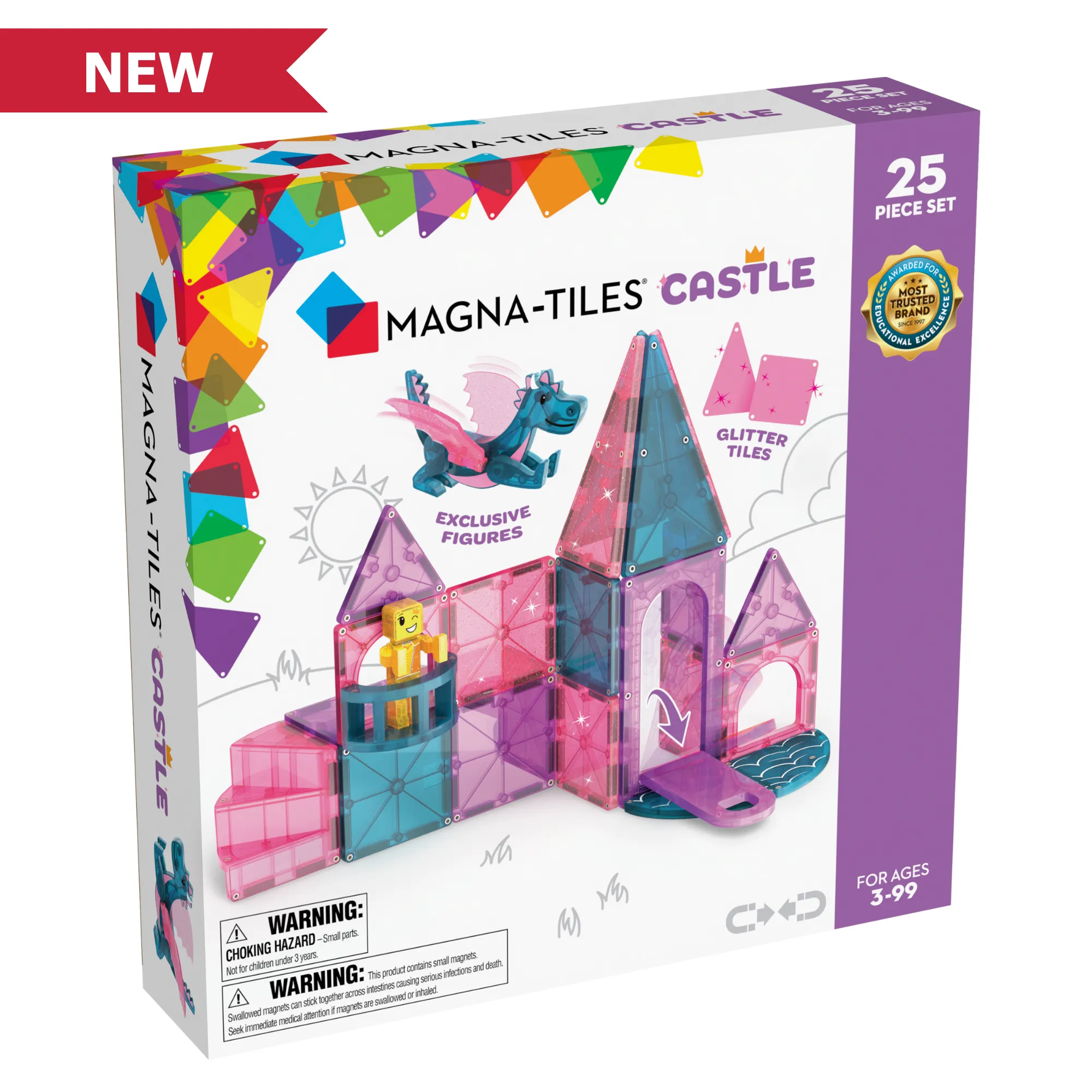 Magna-Tiles Castle | 25 Piece Set
